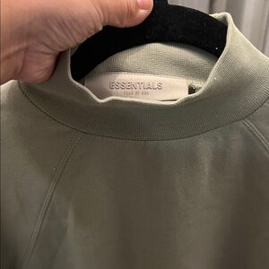 Fear of God Essentials Olive Crewneck Sweater